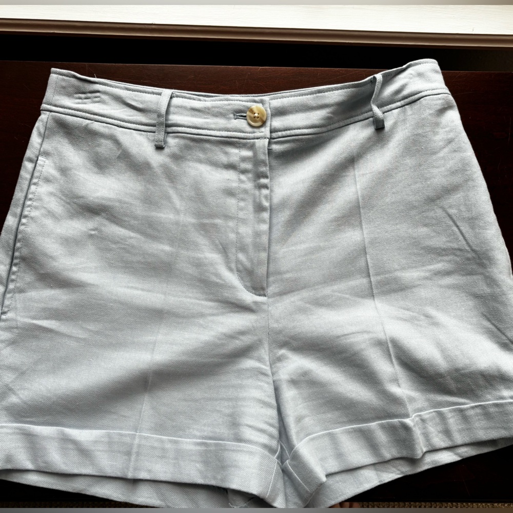 NWOT LOFT Light Blue Cuffed Shorts| Size 6